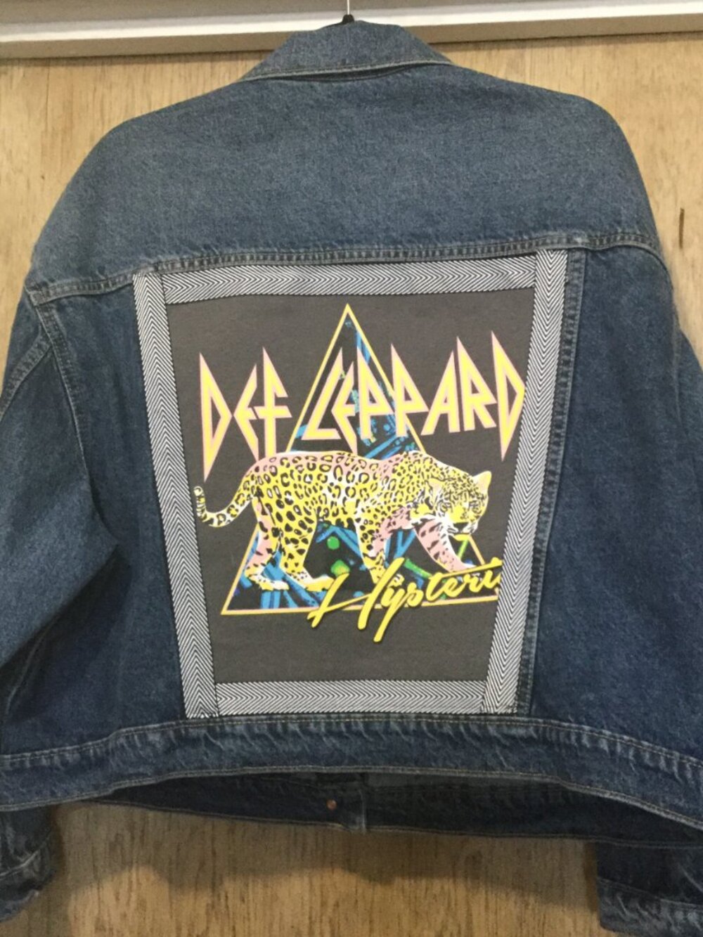 Upcycled Old Navy XXL cropped jean jacket in excellent shape redo of your jacket